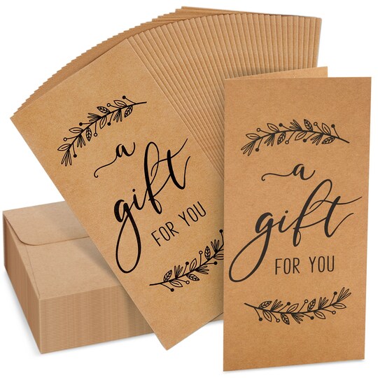 kraft gift card sleeve Credit Card Sleeve (2 3/8 x 3 1/2)